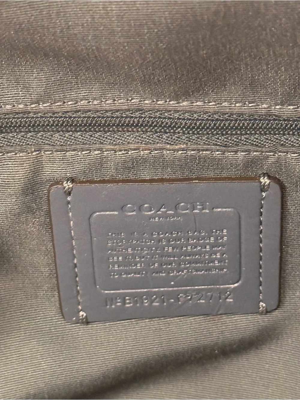 Coach Men's Blue Signature Canvas Mini Backpack